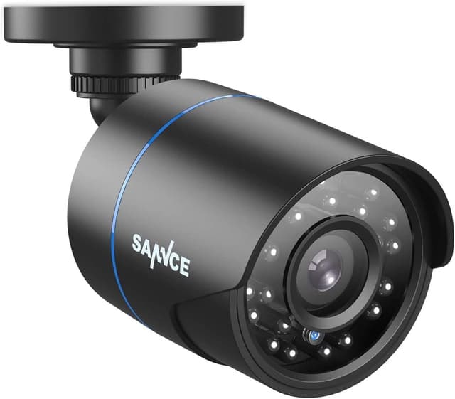 Detalle de SANNCE Telecamera di Sicurezza IP66 1080P 4-in-1 Bullet nera 2MP con visione notturna fino a 30 m