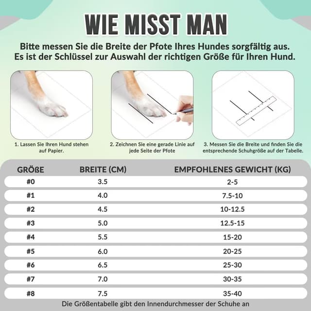 Detalle de SlowTon Hundeschuhe Pfotenschutz – 4er-Set atmungsaktive Outdoor-Schuhe mit rutschfester Sohle