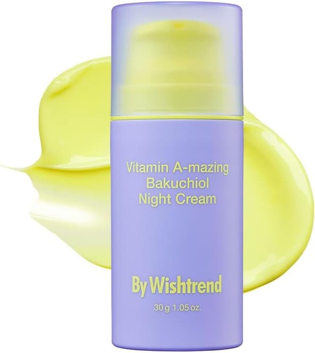Detalle de BY WISHTREND Crema Nocturna con Bakuchiol y Vitamina A 🌙