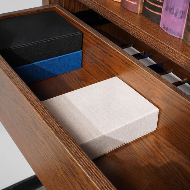 Thumbnail 4 de Hiwhy Foto Aufbewahrungsbox 13x18 cm Leinen Beige