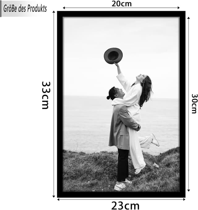 Detalle 2 de Tinkeps 3er Pack Bilderrahmen 20x30 cm Schwarz