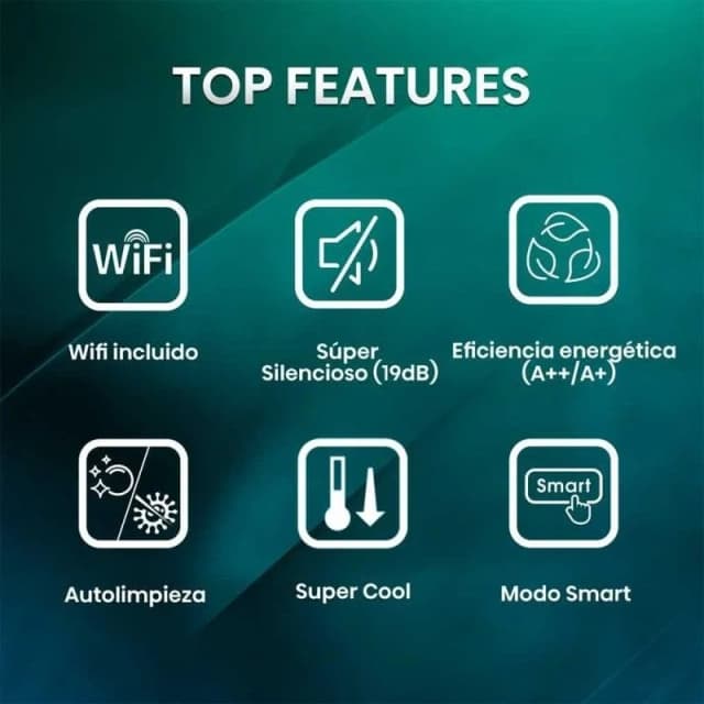 Detalle 1 de Hisense KC35LR03 Aire acondicionado Inverter con WiFi y Bomba de Calor