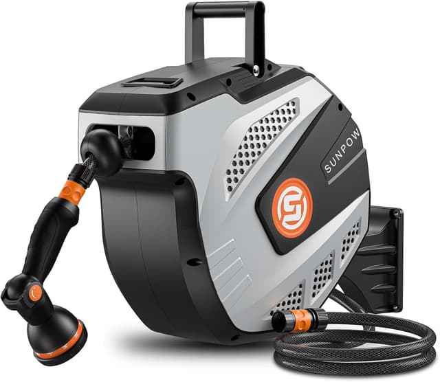 Detalle de SUNPOW hose reel 25m retractable garden hose