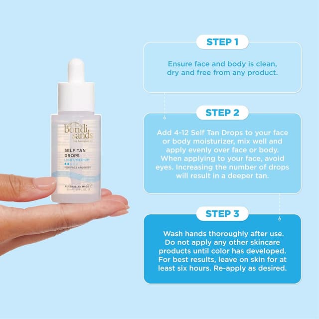 Thumbnail 6 de Bondi Sands Face Drops Light/Medium da 30 ml