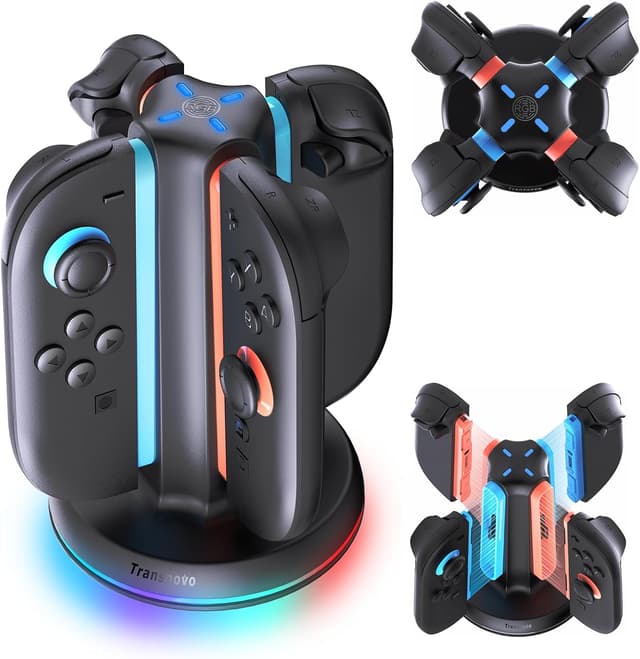 Detalle de TRANSNOVO Charging Dock 4-slot Joy‑Con charger