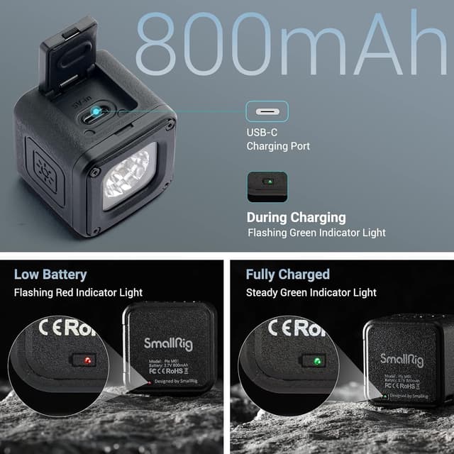 Thumbnail 3 de SMALLRIG RM01 lampe vidéo LED 800 mAh