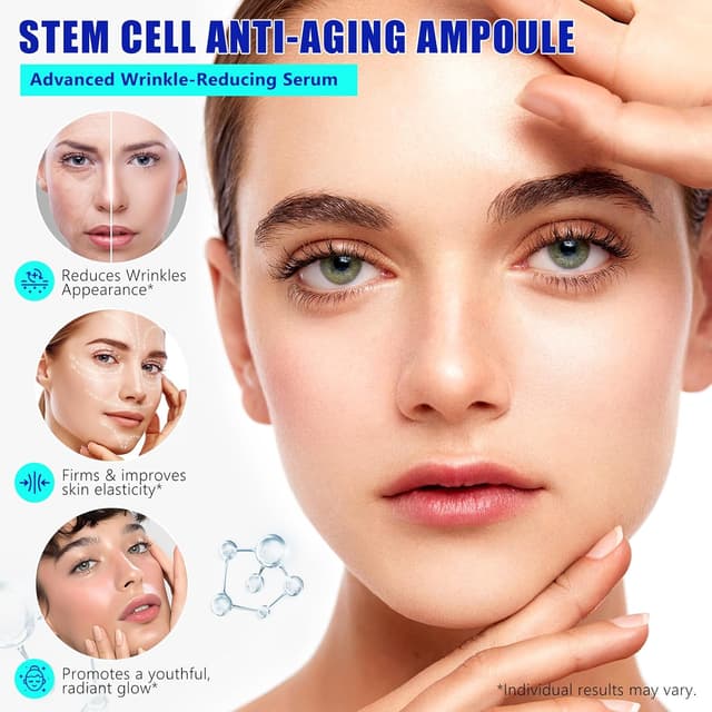 Detalle 2 de Sérum Microneedling anti-âge en ampoules – 2 packs, cellules souches pour le visage et le corps