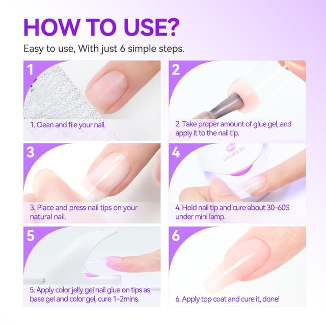 Thumbnail 5 de Gelike EC Pegamento de Uñas Extra Fuerte para Uñas Postizas 💅