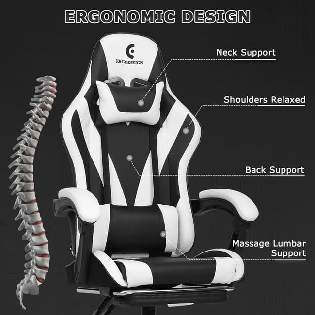 Thumbnail 3 de ErgoDesign Gaming Chair 90°–135° recline