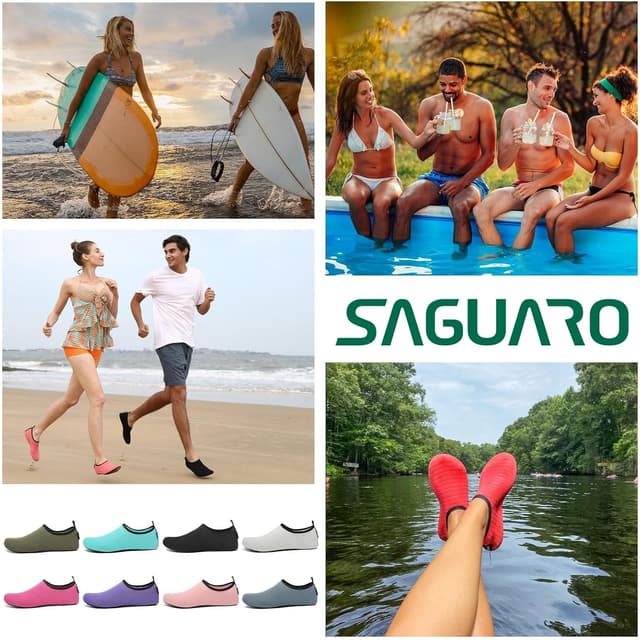 Thumbnail 6 de SAGUARO Scarpe da Scoglio ad asciugatura rapida con 7 fori di drenaggio (rombi) Gr. 36-47