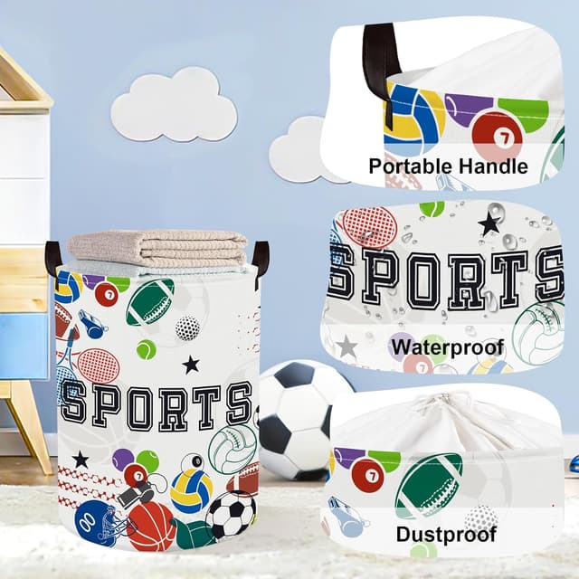 Thumbnail 3 de HUUMONSS Sports Balls Laundry Hamper 63L