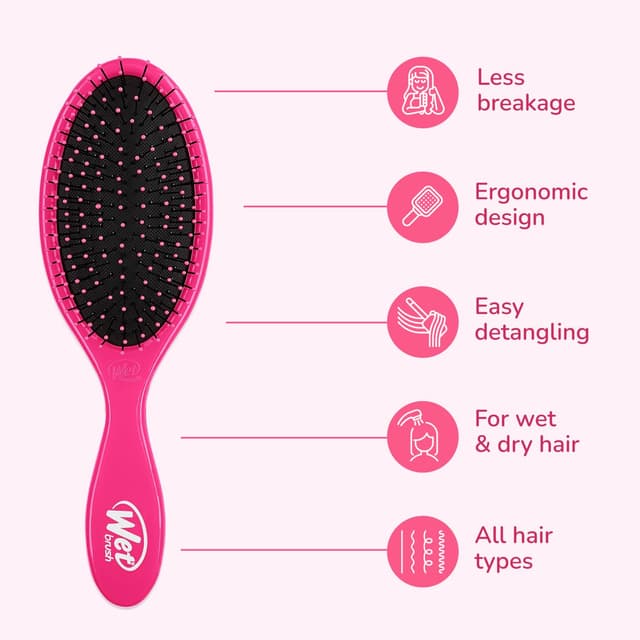 Detalle de Wet Brush Original Detangler 2-Pack hair brush 🪮