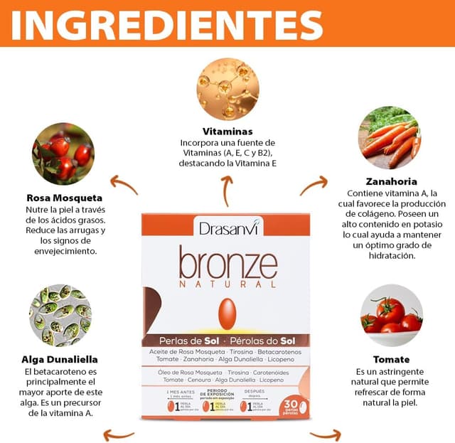 Thumbnail 2 de DRASANVI Acelerador de bronceado 30 días