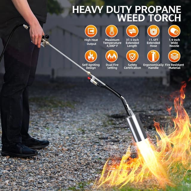 Thumbnail 1 de SEVENMEET Weed Torch with 11.5 ft Hose