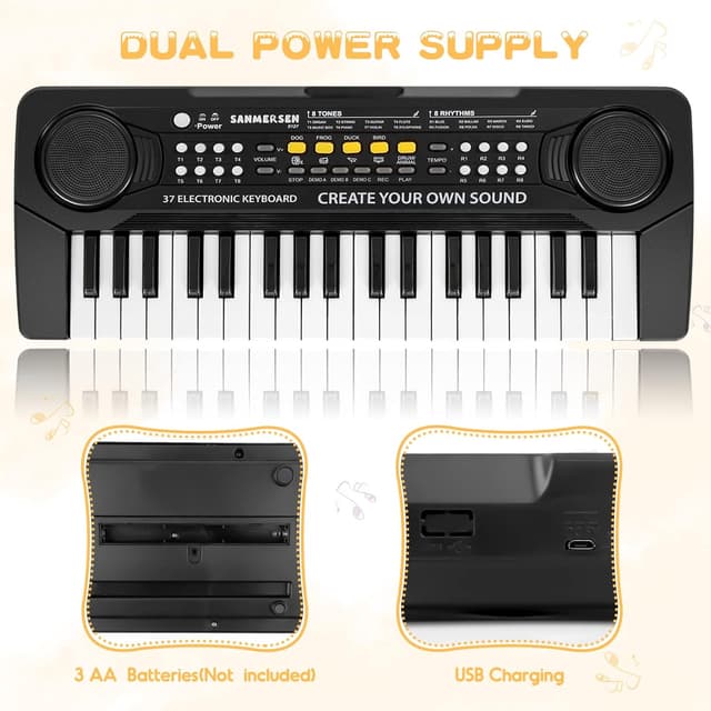 Thumbnail 5 de Shayson NO.9127-NK 37-key kids keyboard 🎹