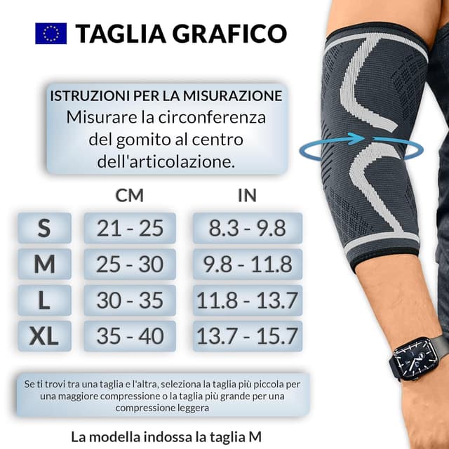 Detalle de 360 RELIEF tutore epicondilite per gomito con compressione 360° (destra o sinistra) – 1 gomitiere