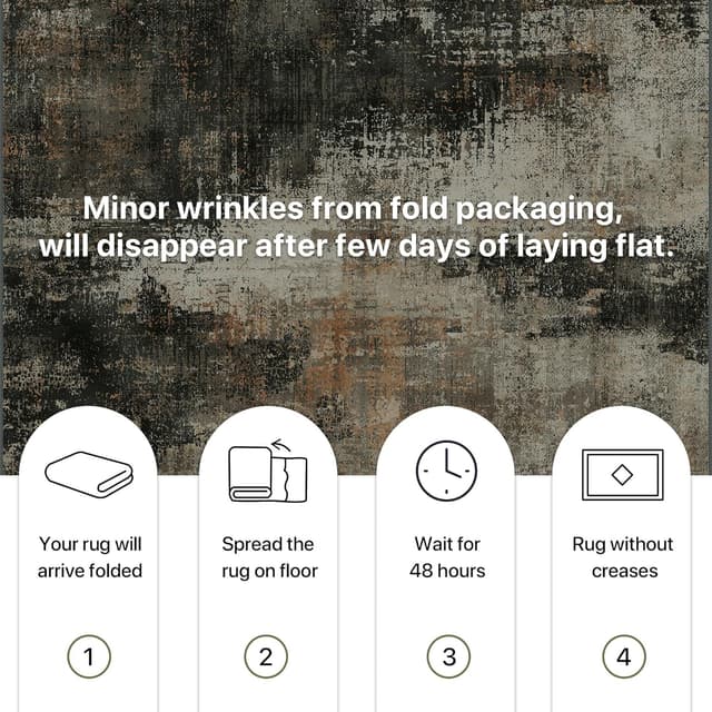 Detalle de BEIMO Tapis abstrait 160x230 cm antidérapant