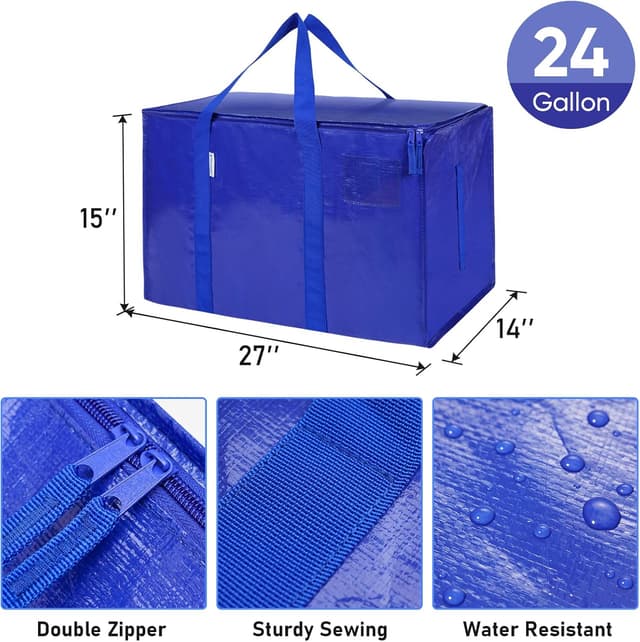 Detalle de TICONN Extra Large Moving Bags 24 Gallon