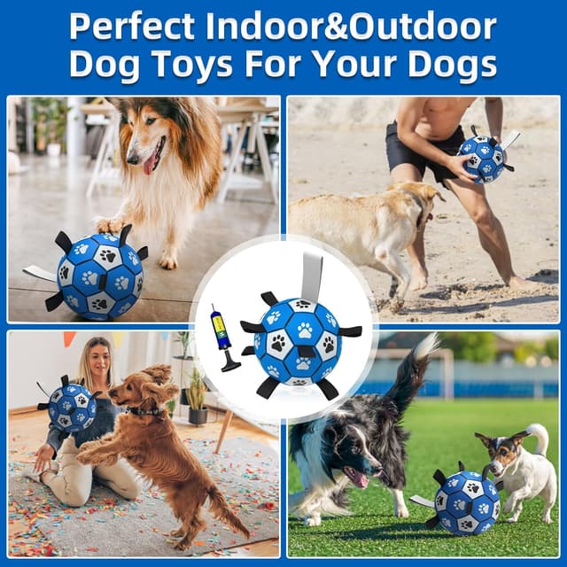 Thumbnail 3 de HETOO Interactive Dog Football 8 Inch