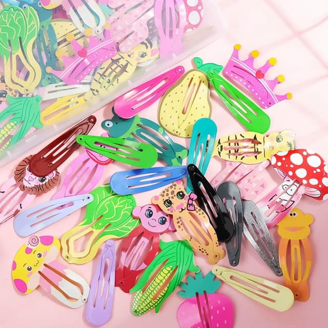 Detalle de LOPHE BB lot de 110 barrettes à cheveux en métal (pinces plates) pour fille