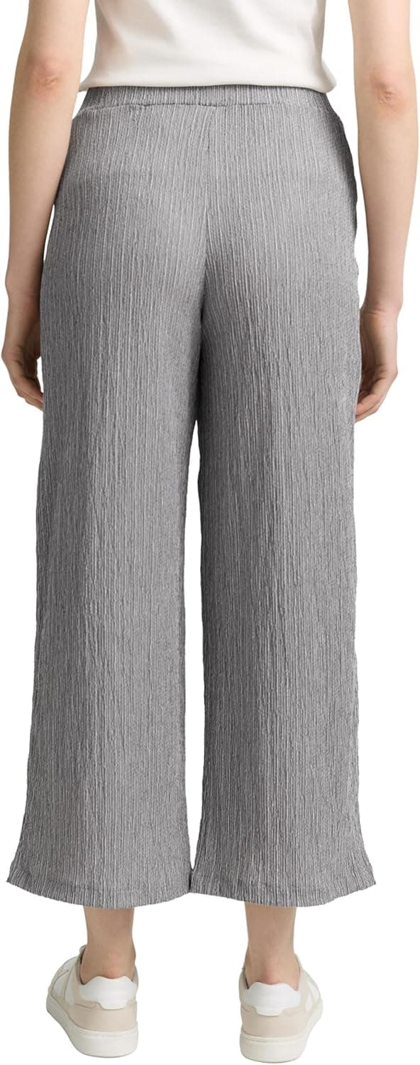 Detalle de TOM TAILOR Culotte-Pantaloni da donna: comfort e vestibilità comoda per tutti i giorni