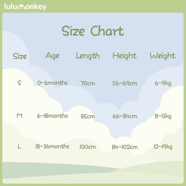 Thumbnail 4 de LULUMONKEY 1.5 Tog Baby Sleeping Bag 18-36 Months