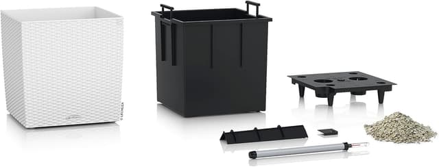 Detalle 1 de LECHUZA CUBE Cottage 30 bianco 15376