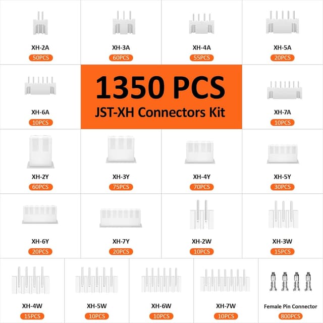 Thumbnail 2 de Pince à sertir Preciva pour connecteurs JST-XH (0,08–1 mm²) + 1350 pcs