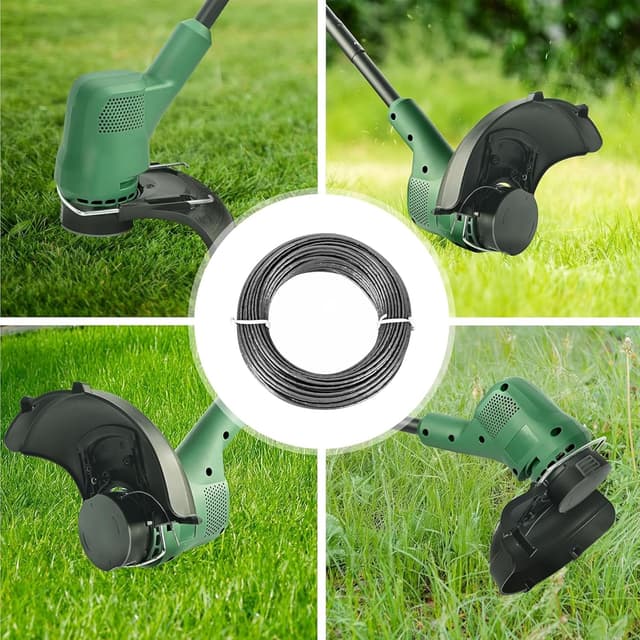 Detalle 1 de Flaveano Trimmerfaden für Bosch Rasentrimmer – 1,6 mm x 96 m (4 x 24 m), Ersatzfaden für alle Spulen