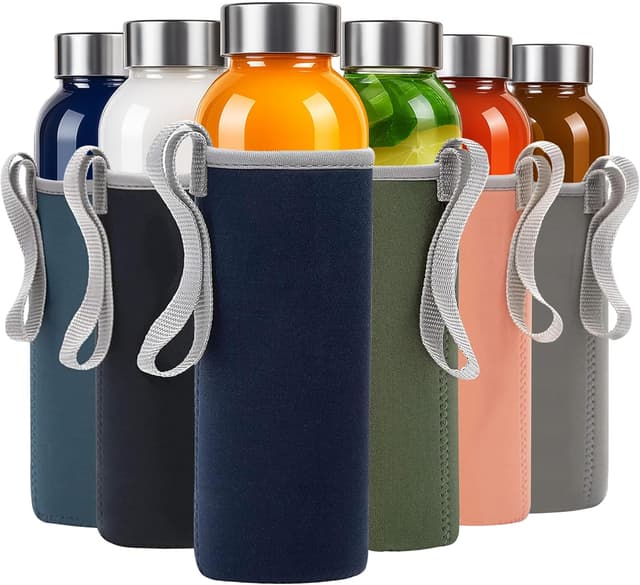 Thumbnail 6 de Epica Clear Glass Bottles 18oz Reusable 🧃