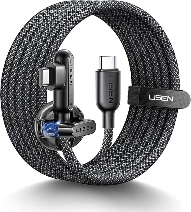 Detalle de LISEN USB‑C to USB‑C cable 100W, 2m
