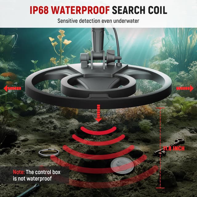 Detalle 2 de KAIWEETS Metalldetektor 2026 Komplett-Set