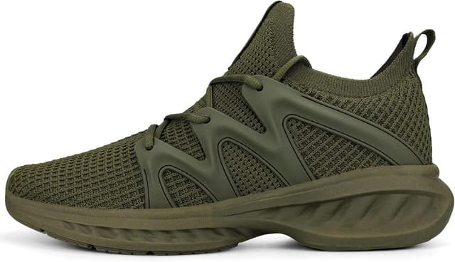 Detalle de Pujcs Men’s Slip-On Walking Shoes – Lightweight Breathable Non-Slip Athletic Sneakers