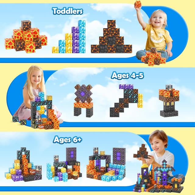 Detalle 2 de Coodoo Build Mine 84pc magnetic set 🧩