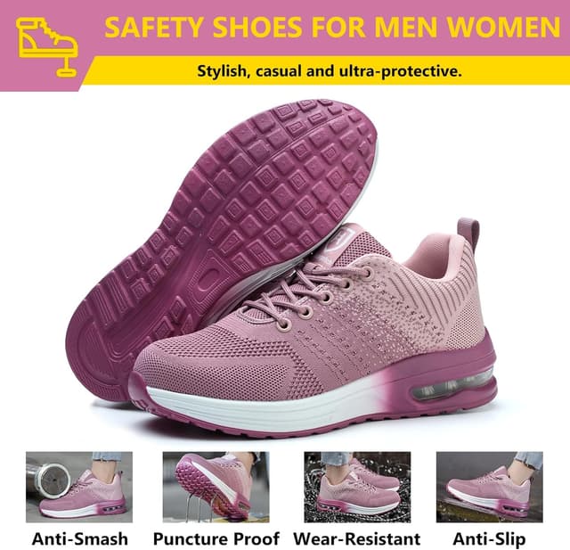 Detalle de Baofular chaussures de sécurité hommes/femmes légères antidérapantes en mesh
