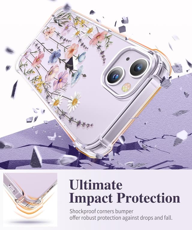 Detalle 2 de GVIEWIN iPhone 14 case 10 ft drop protection