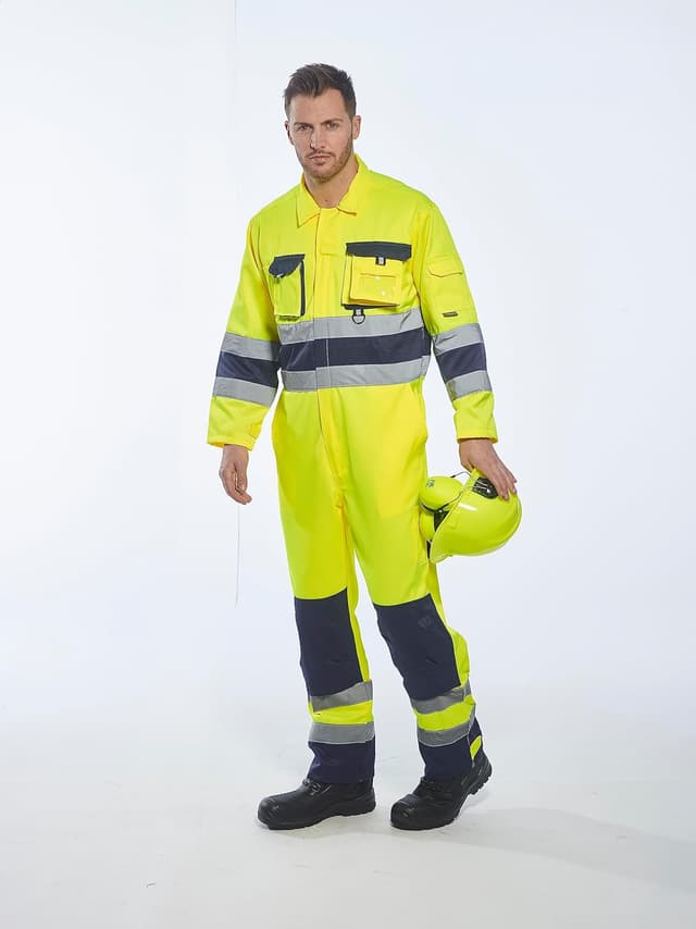 Thumbnail 4 de Portwest TX55 Hombres Mono de Trabajo Alta Visibilidad Clase 3 👷