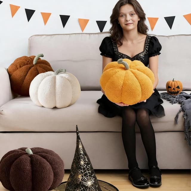 Detalle 1 de MOMAHUA Pumpkin Plush Pillow 11in