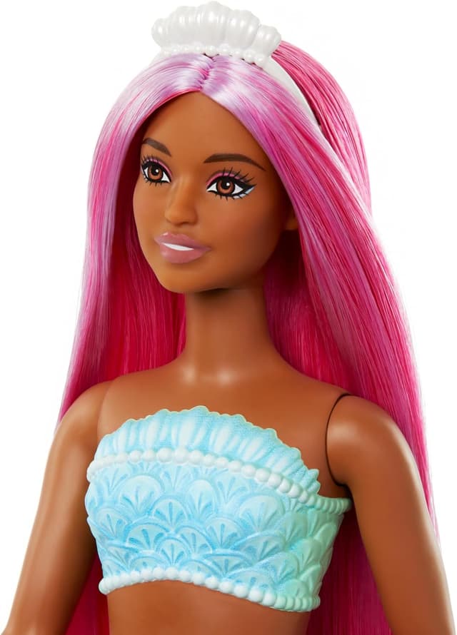 Detalle 2 de Barbie Mermaid Doll HRR04 with fantasy hair
