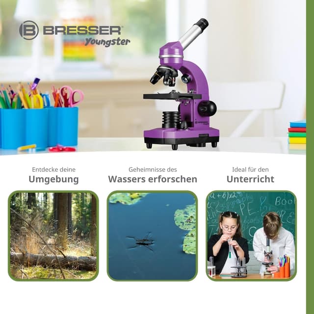 Detalle de Bresser BIOLUX Schülermikroskop für 1600-fach