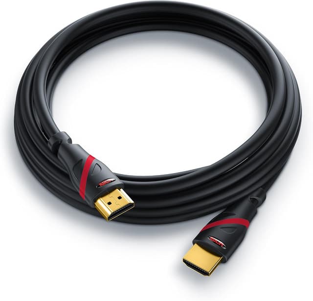 Detalle de CSL HDMI 2.1/2.0 Ultra High Speed Kabel 8K/4K – 4 Meter (8K 60 Hz, 4K 120 Hz mit DSC, 48 Gbit/s, Ethernet, Schwarz)
