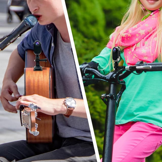 Detalle 2 de Xilecam Mini Action Cam 1080P inkl. 32-GB-Speicherkarte – Helmkamera & Bodycam-POV in Schwarz