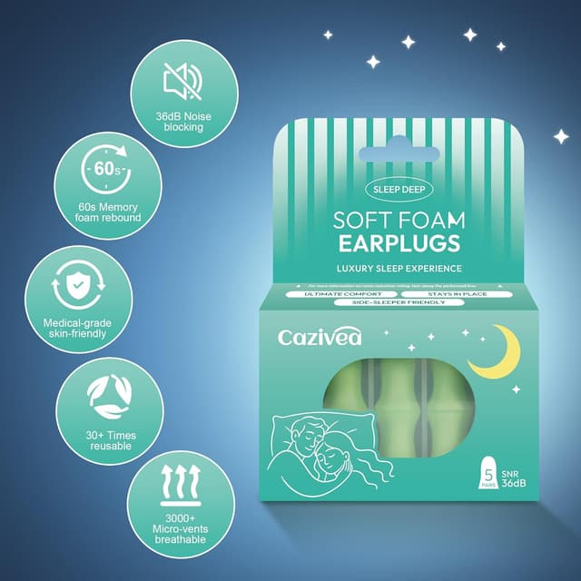 Thumbnail 4 de Cazivea 2026 Bouchons d'oreille 36dB