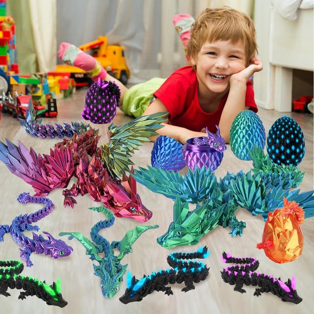 Thumbnail 5 de JONRRYIN 3D Drachenei Drache Dekoration