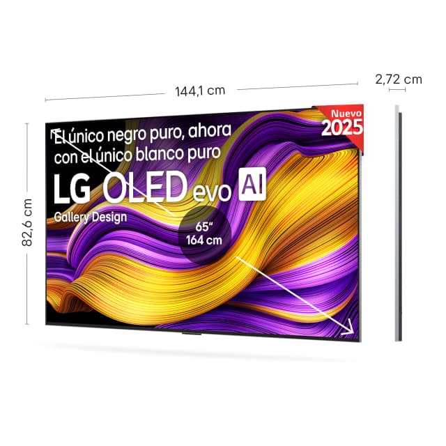 Detalle de LG OLED65G55LW TV OLED evo AI G5 65" 4K Smart TV