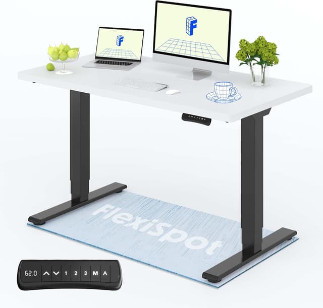 Detalle de FLEXISPOT E5 PRO+ Tavolo Regolabile 120×60 2 Motori