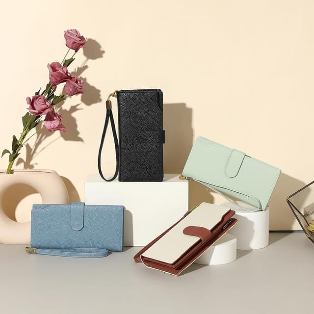 Detalle 2 de GAEKEAO RFID wallet purse 13 card slots