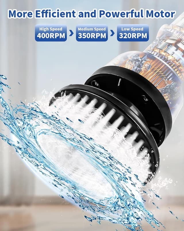 Thumbnail 2 de TEMOLA Cepillo Eléctrico 9 Cabezales ⚡ Limpieza Fácil en Casa