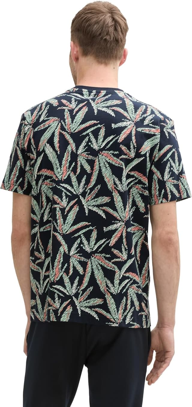 Detalle 2 de TOM TAILOR 1045699 T-Shirt uomo con motivo floreale