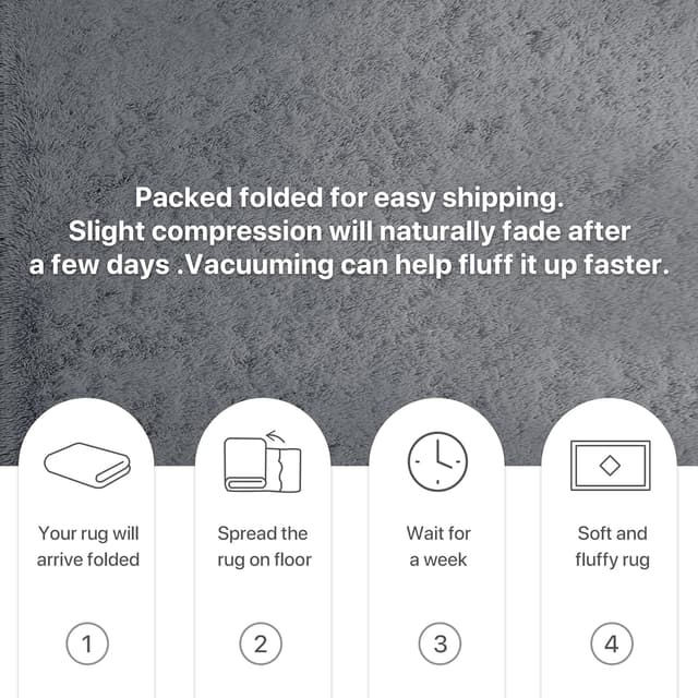 Thumbnail 5 de BEIMO Tapis Shaggy 100cm Rond, doux et moelleux 🛋